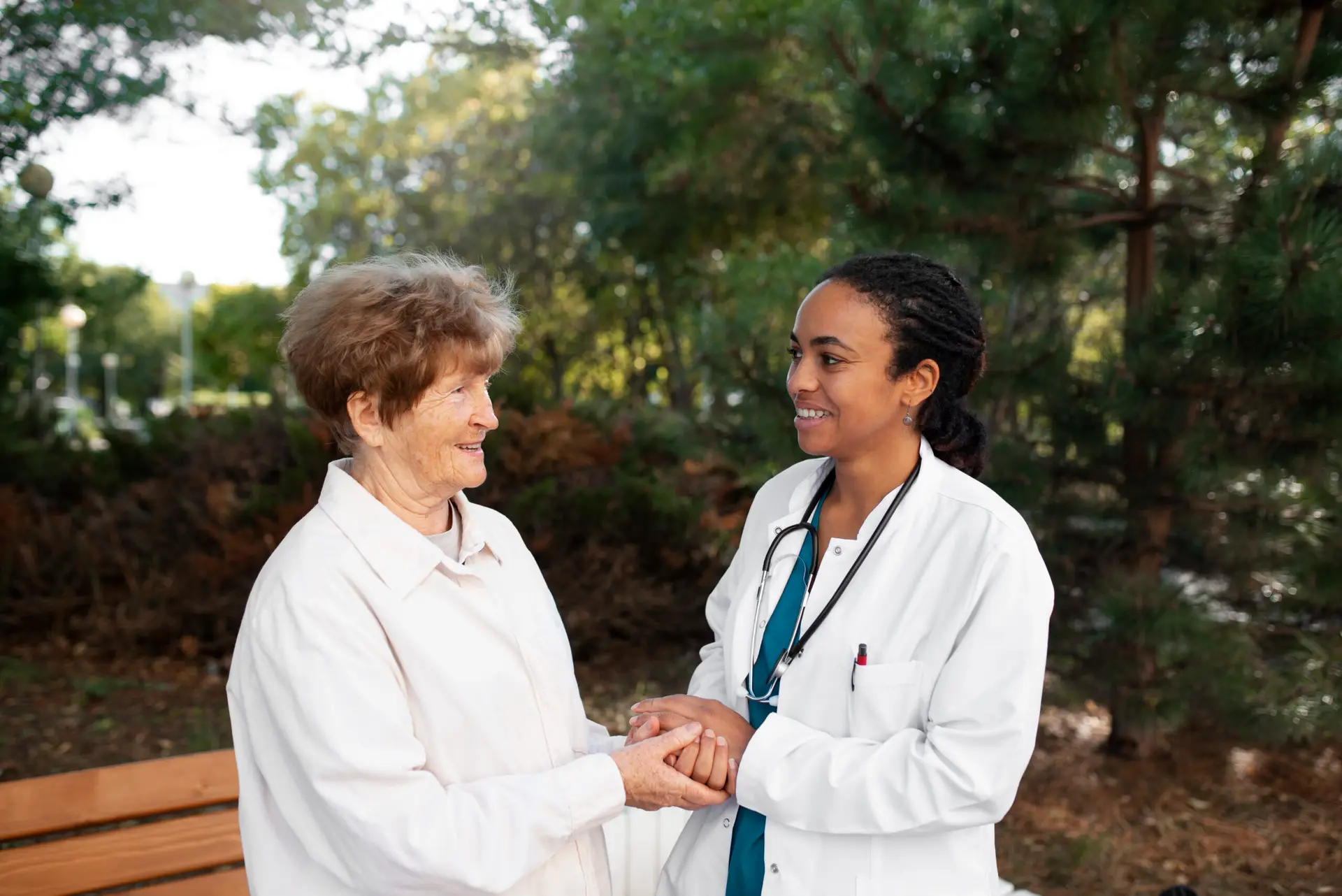 Physicians and clinical research professionals working together
